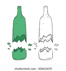 2,892 Broken bottle glass vector Images, Stock Photos & Vectors ...