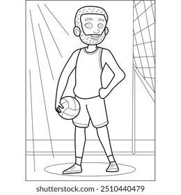 standing coloring book page for kids and adults creative coloring mindful relaxation activity