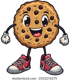 A standing cookies vector illustration