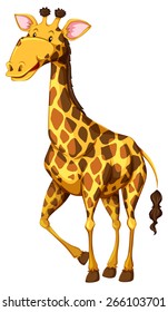 Cartoon Giraffe Vector Image Clip Art Stock Vector (Royalty Free) 215103061