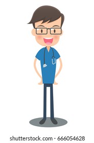 Standing doctor