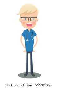 Standing doctor