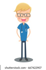 Standing doctor