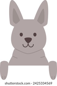 Standing Dog Animal Vector Illustration