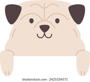 Standing Dog Animal Vector Illustration