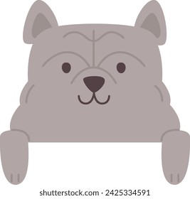 Standing Dog Animal Vector Illustration