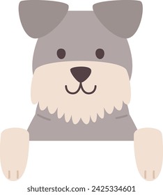 Ilustración vectorial de perro de pie