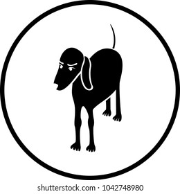 standing dog symbol