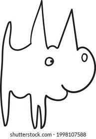 standing dog, vector art professional illustration