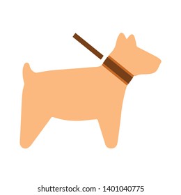 Standing dog vector icon. filled flat sign for mobile concept and web design. Dog glyph icon. Animal pet Dog sign icon. Pets symbol illustration