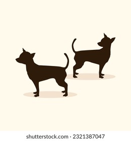 Standing Dog vector image. Dog image. Dog Vector Image. Silhouette of a Dog Vector Image