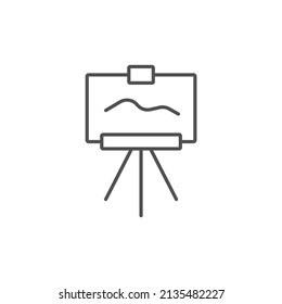 símbolo de símbolo de iconos de caballete de pie elementos vectoriales para web infográfica