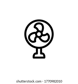 standing fan icon vector symbol template