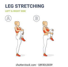 1,783 Standing leg stretch Stock Illustrations, Images & Vectors ...