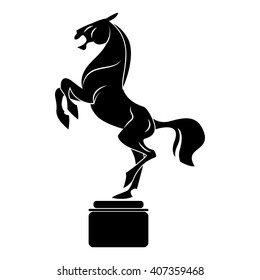 standing horse knight 