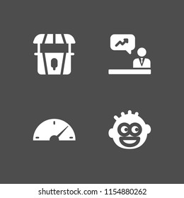 standing icon. 4 standing set with stand, joyful, businessman and work vector icons for web and mobile app