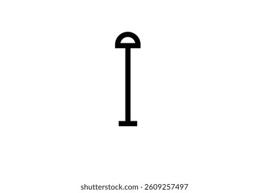 standing lamp or floor light icon.
