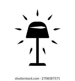 Stehleuchte Symbol, Vektorgrafik-Designvorlage