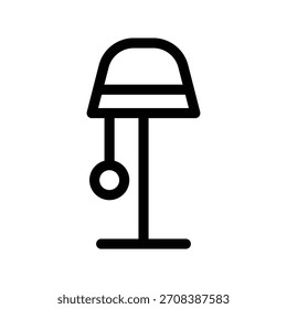 Plantilla de diseño de Ilustración vectorial de icono de lámpara de pie
