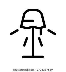 Stehleuchte Symbol, Vektorgrafik-Designvorlage