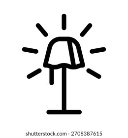 Modelo de projeto de ilustração vetorial de ícone de luz permanente