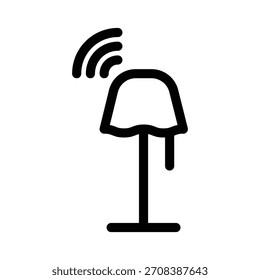 Stehleuchte Symbol, Vektorgrafik-Designvorlage