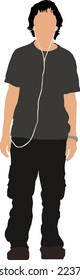 Standing Man 10 illustration vector
