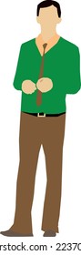 Standing Man 11 illustration vector