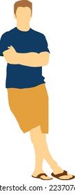 Standing Man 13 illustration vector