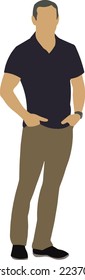 Standing Man 2 illustration vector