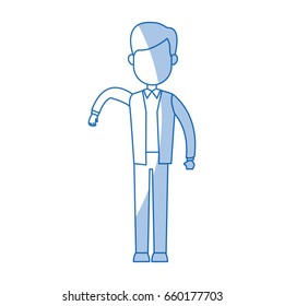 standing man business character professional