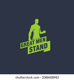 standing man pose, mannequin, typography logo inspiration