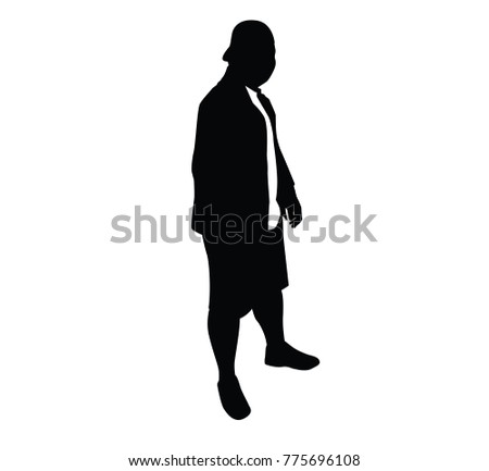standing man silhouette illustration