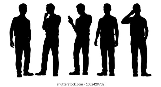 Conjunto vectorial de silueta permanente