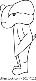 standing man, vector art professional illustration