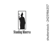 Standing Minerva Logo Vector Vintages