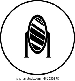 standing mirror symbol