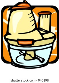 Standing mixer.Vector illustration