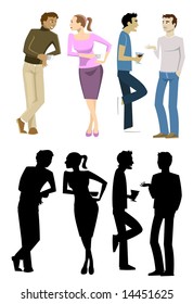 Standing People Collection 1-vector