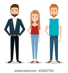 Standing people design