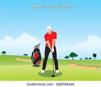 Standing posture in golf is very important. Is the basic foundation that golfers should correct because it will affect the swing