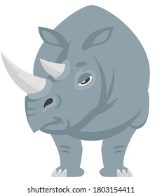 Rhinoceros Front View のベクター画像素材 画像 ベクターアート Shutterstock