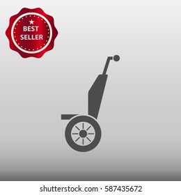 Standing Scooter Vector Icon Illustration