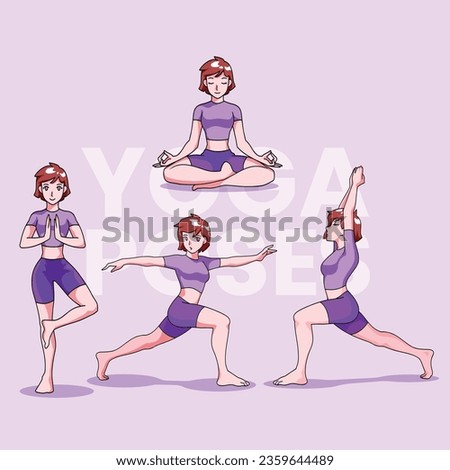Standing and sitting yoga poses