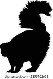 Standing Skunk Good To Use For Element Print Book, Animal Book and Animal Content