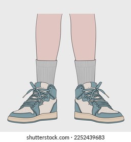 Standing Using the Most Famous Basketball Shoes