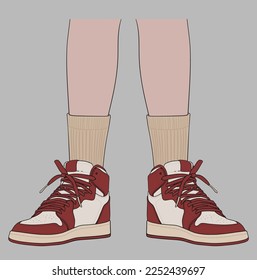 Usando los zapatos más famosos de básquetbol