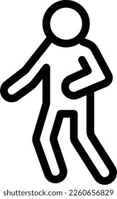 standing   Vector illustration on a transparent background. Premium quality symmbols. Thin line vector icons for concept and graphic design. 
