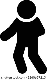 stehende Vektorgrafik auf transparentem Hintergrund. Hochwertige Symbole. Glyphen Vektorsymbole für Konzept und Grafikdesign. 