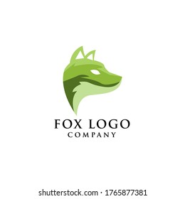 Standing Wolf Fox Dog Coyote Jackal Silhouette Logo Design
